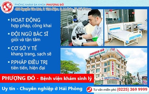 Bệnh viện khám sinh lý chất lượng, ngoài giờ ở Hải Phòng