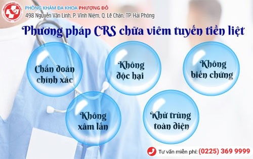 Phương pháp CRS mang lại hiệu quả chữa viêm tuyến tiền liệt cao