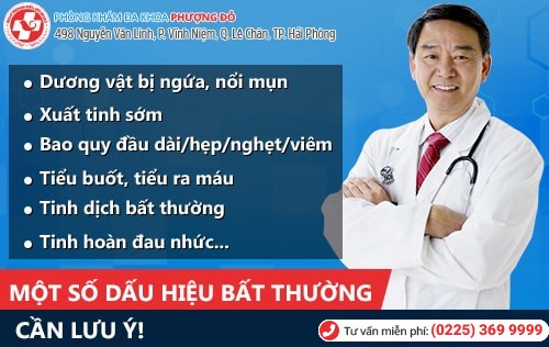 Bệnh viện nam học chất lượng, khám ngoài giờ ở Hải Phòng