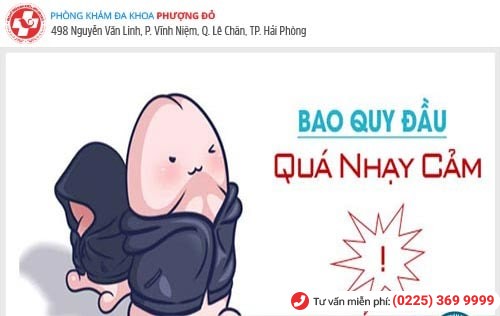 Bao quy đầu nhạy cảm khiến nam giới dễ bị xuất tinh sớm