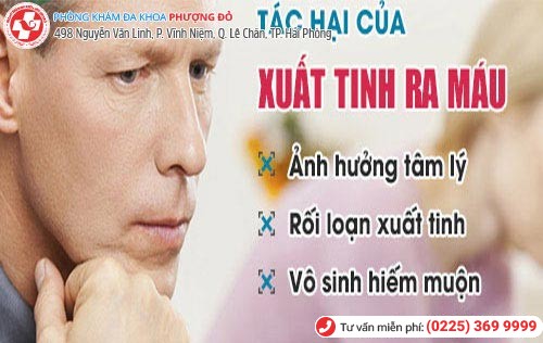 Xuất tinh ra máu gây ra nhiều biến chứng nguy hiểm