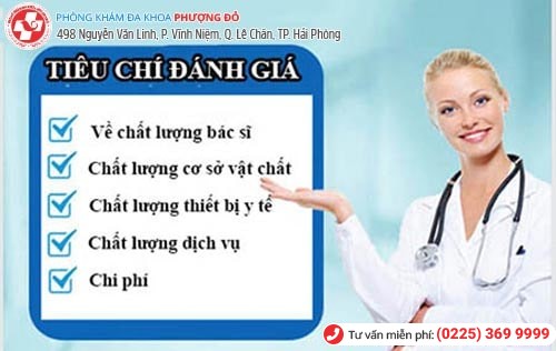 1 số tiêu chí đánh giá phòng khám nam khoa uy tín