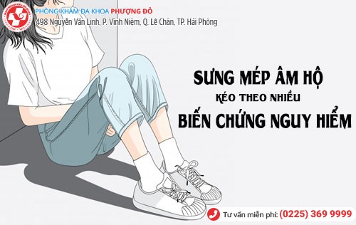 Biến chứng sưng mép âm hộ