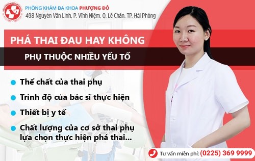 Hút thai đau không