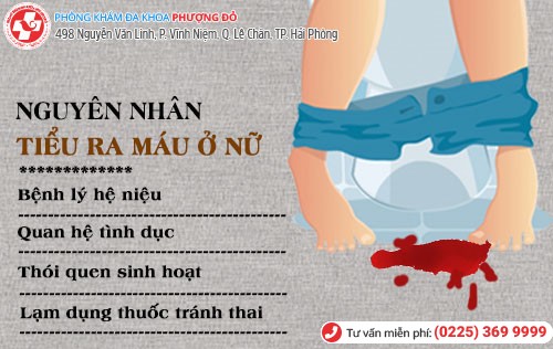 Nguyên nhân tiểu ra máu ở nữ