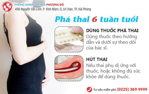 phá thai 6 tuần