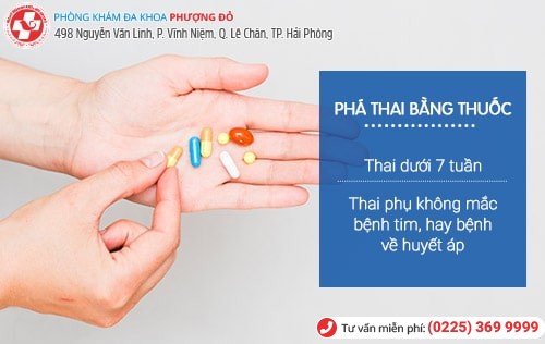 Thuốc phá thai thường áp dụng với các trường hợp thai dưới 7 tuần tuổi