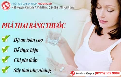 Phá thai bằng thuốc phù hợp với thai dưới 7 tuần tuổi