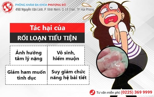 tác hại của rối loạn tiểu tiện