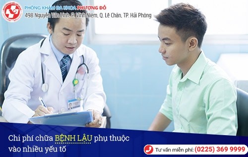 Chi phí chữa bệnh lậu phụ thuộc nhiều yếu tố