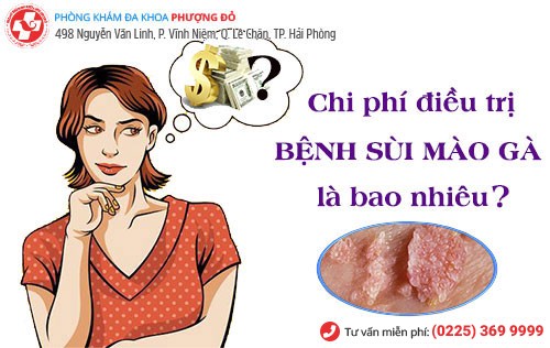 Chi phí chữa sùi mào gà phụ thuộc nhiều yếu tố