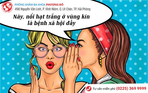 Nổi hạt trắng ở vùng kín